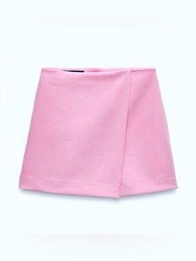 Zara Pink Mini Skort Small | Preppy Coastal Vacation Style